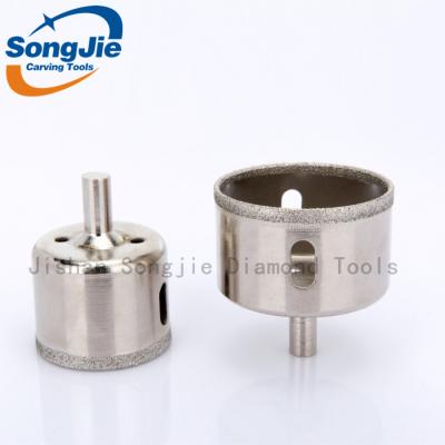 China Drilling Holes on Glass Diamond Core Drill Bit, Glass Hole Drill Bit, China Factory 3-120mm Machine Tool Marble Glass Ceramic Drilling Diamond Core Drill for sale