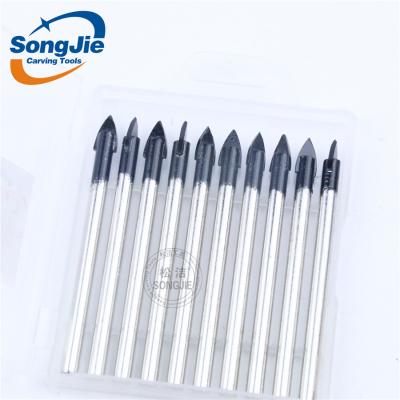 China High Quality Drilling Holes CTT Carbide Tipped Ceramic And Glass Tile Cutting Drill Bits for sale