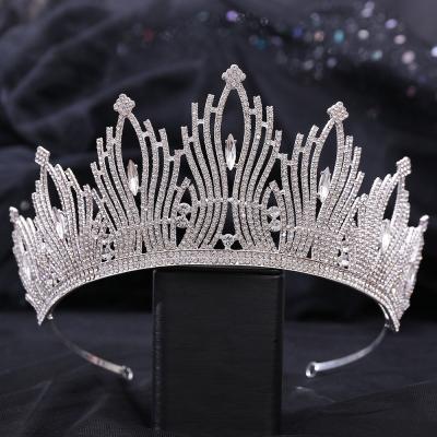 China SMART Bridal Tiara Hair Accessories Princess Full Rhinestone Wedding DA306 Bridal Hair Accessories Tiara Bridal Crowns Headband for sale