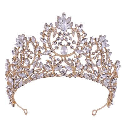 China DA177 Retro tiara bridal luxury bridal baroque crown bride hair accessories crown BRIGHT European baroque for queen for sale