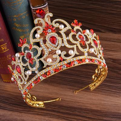 China DA081 European luxury baroque style SMART princess princess wedding tiara beauty pageant bride crown for queen hair accessories for sale