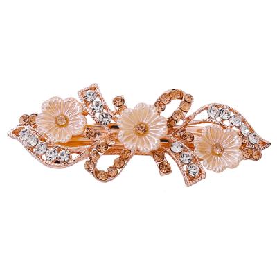 China DA001-C style rhinestone flower headpins all-match korean pink girls ponytail small ponytail hair clip color korean soft beaded BRIGHT for sale