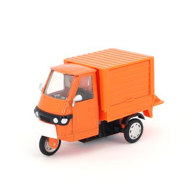 China Toy Wholesale 1:43 Tricycle Diecast Plastic Fruit Toy Truck 1/43 Scale Diecast Toy Vehicles Model Car Truck for sale