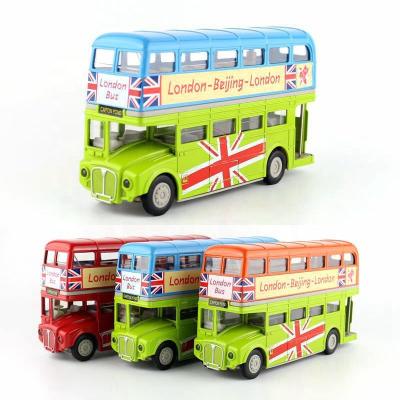 China Toy New London diecast bus with music and light and pull back for sale