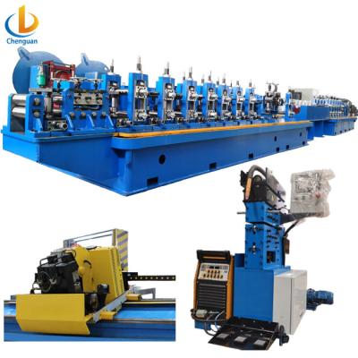 China HF Welding Carbon Galvanized Steel Pipe Making Machine 76mm 45mm Galvanized Steel Pipe Making Machine For Sale for sale