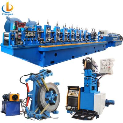 China High Frequency Welded Roll Forming Equipment / Solid State High Frequency Welder / Connection Pipe Making Machine for sale