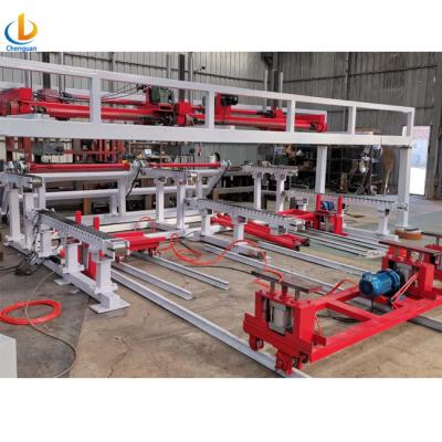 China Factory price semi-auto steel pipe packing stacking machine square palletizer for sale