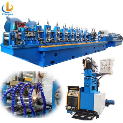 China Steel Pipe Production Automatic Shearing Welding Machine Steel Pipe Making Machine for sale