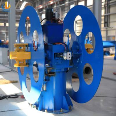 China Hydraulic uncoiler double head uncoiler steel pipe production line manual rotation pneumatic type decoiler for sale