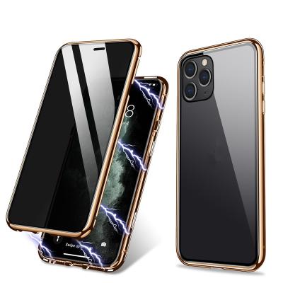 China Fashionable New Double Tempered Glass Cover Hard Protector Full Side Clear Cover Stylish Protective Phone Case For iPhone 12 mini max /i12/ i12 pro for sale