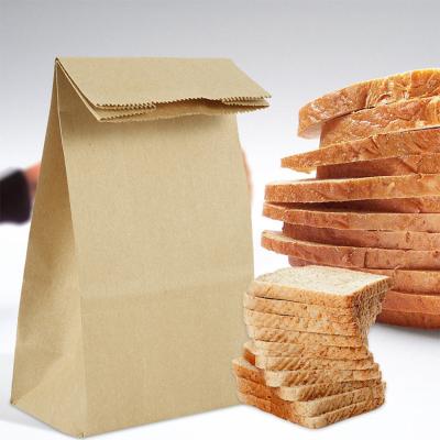 China Recycled Materials Food Grade Waterproof Square Bottom Custom Paper Food Bag Without Handle for sale