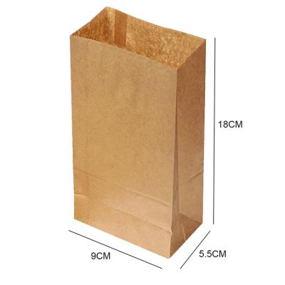 China Recycled Materials Hot Sale Customize Food Grade Kraft Paper Bag Recycled Kraft Paper Takeout Bag With Your Own Logo for sale