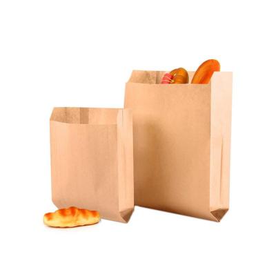 China High Quality Recycled Materials Hamburger Bread Hamburger Donuts Wrapping Leakproof Paper Bag With Fried Food for sale