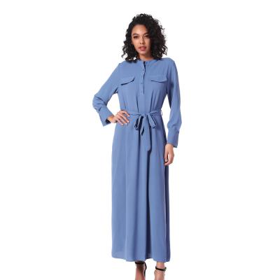 China Cute Anti-Static Muslim Dress For Women Sheath Long Maxi Dress High Quality Casual Dress for sale