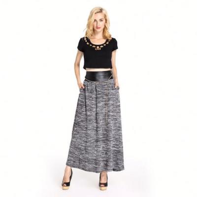 China Plus Size Collection News 2016 Maxi Skirt Arab Long Skirt Women High Waist Maxi Skirt for sale