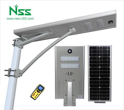 China ROAD 60w PIR motion sensor powered all in one driveway solar led garden street light lighting with battery for sale