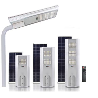 China ROAD Strong Lumens 100W 200W 300W Outdoor Waterproof Powered All In One Solar Powered Solar Garden Lights Outdoor Road Street for sale