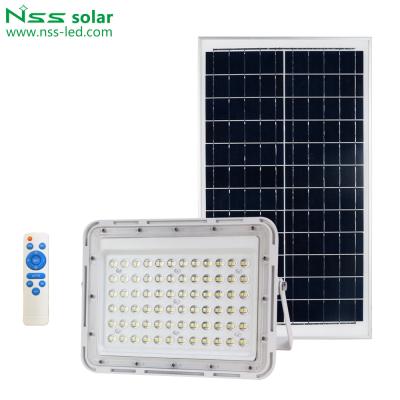 China Modern Outdoor Light Fixtures Powered Waterproof Led Garden Wall Home Solar Powered Flood Lights Lighting 100w Outdoor for sale