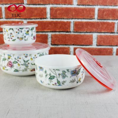 China Viable Chinese Factory Luxury Porcelain Dinner Set Salad Bowl for sale