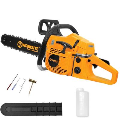 China 2-Stroke 52cc Gasoline Gas Chainsaw Tree Cutter JOBSITE Customized Wood Power Saw Stainless Steel Handheld Heavy Duty Chainsaw for sale