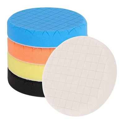 China Durable SITE Customized 6 Inch Car Polishing Polishing Pads 5Pcs Waxing Compounding Polisher Pads for sale