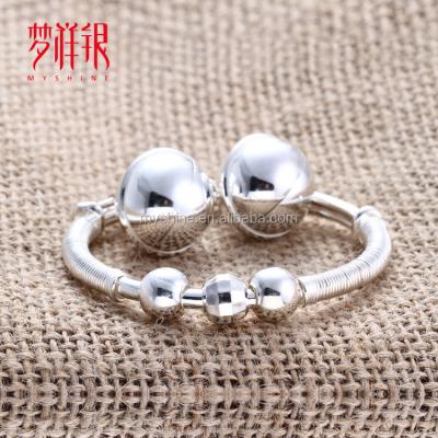 China Custom Fashion 925 Sterling Silver Baby Bangle Bracelet Jewelry for sale