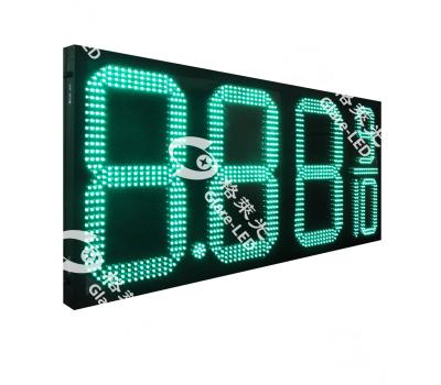 China Brandstofstation Pylon Sign LED Display High Resolution TCP/IP Led Gas Price Display Sign Te koop