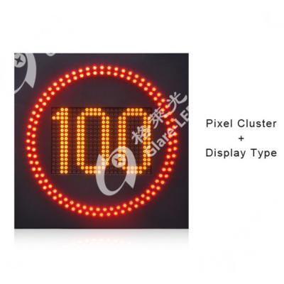 China Traffic Solar Powered Customized Size Radar Led Speed Limit Sign on Highway Gantry en venta