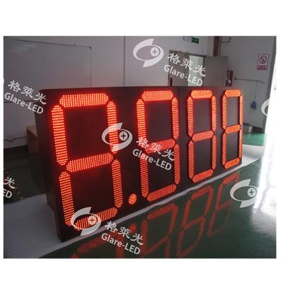 China 8000cd/M2 Led Digital Gas Price Sign Display Fuel Media Datasheet for sale