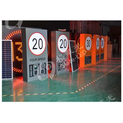 China Portable Solar Digital Speed Limit Sign Vehicle Speed Pre-Warning Led Radar Speed Detection for sale