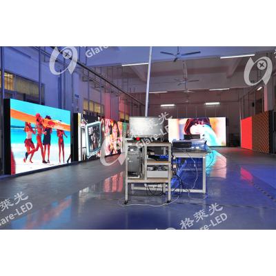 China 32x16 Pixels P8 Outdoor LED Display Screen Cabinet For Trailer Billboard Video Wall for sale