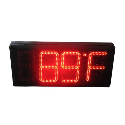 China Oorspronkelijke buiten waterdicht Led Digitaal dubbelzijdig tijd- en temperatuurbord Led Timer Display Led Wandklok Te koop