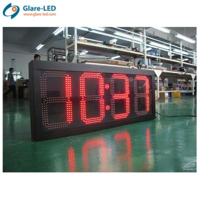 China Led Time And Temperature Display Signs with Brightness Control and Waterproof Design for sale