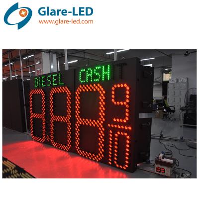 China Gas Station Sign Led Petrol Digital Display 1550mmx2914mmx130mm Long Lifespan for sale