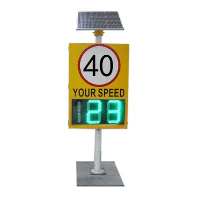 China 10-100M Solar Led Radar Speed Sign Control Static Constant Current Driving Mode en venta