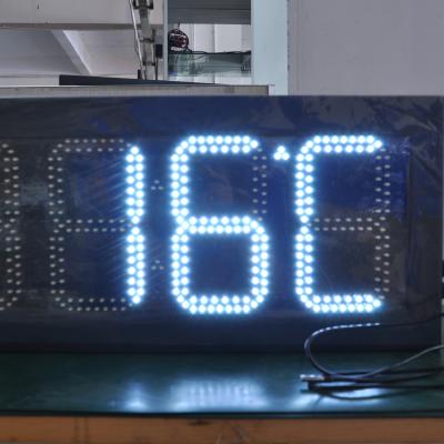 China Outdoor 12 Inches LED Time and Temperature Display Panel for 8