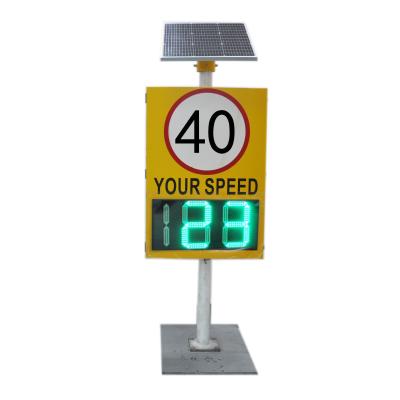 China Outdoor Solar Powered Radar Speed Sign LED Display with and Intelligent Snapshot Sign for sale