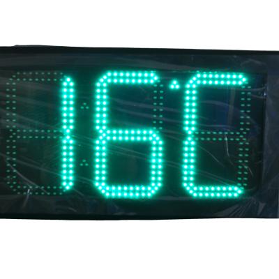 China Outdoor 12 Inch LED Time And Temperature Display RF Remote Control for sale