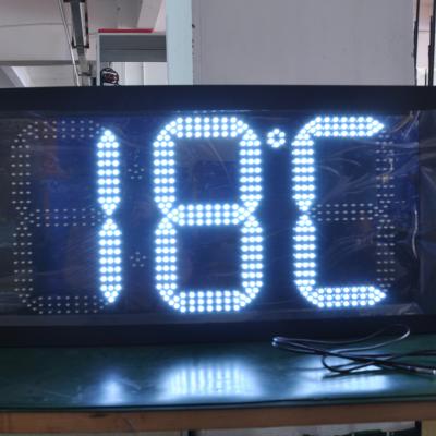 China Auto Dimming Control 12 Inches LED Time And Temperature Panel Outdoor Glare LED for sale