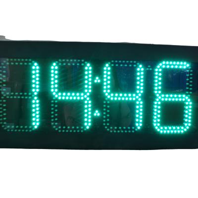 China 12 Inch Led Time And Temperature Display For Gas Station With RF Remote Communication for sale