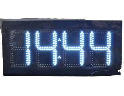 China 12 Inch Outdoor LED Time Temp Display Signs Auto Dimming Brightness for sale