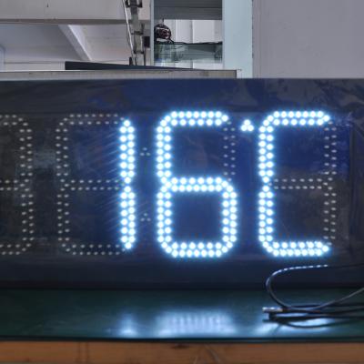 China Outdoor 12 Inches GPS Digital LED Clock Display Outdoor 5000-8000cd/M2 for sale