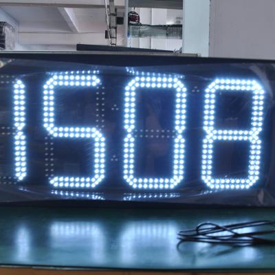 China 12 Inch   10 Inches Digit LED Time Temperature Display Sign Master Slave Control for sale