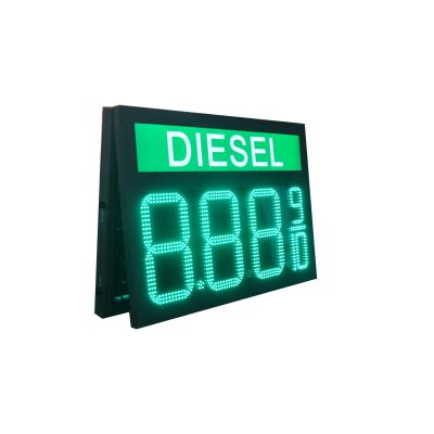 China 6''-72'' Panel Size Fuel Station Pylon Sign LED 7 Segment LED Board Gas Light Display for sale