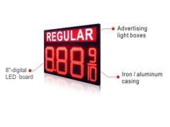 Vinyle Printing LED Gas Price Signs