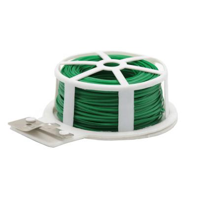 China Florist Wire 30m MULTI PURPOSE PVC COATED GREEN PLASTIC GARDEN TIE WIRE (1mm) for sale