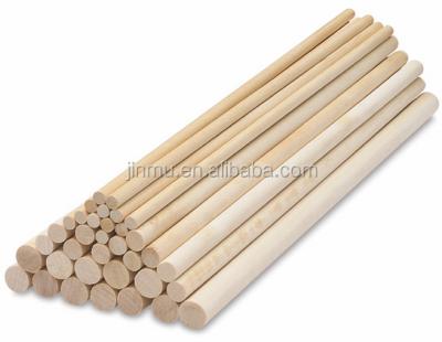 China Solid Wood Hot Selling FSC Certified Round Wooden Sticks Wooden Finger Rods for sale