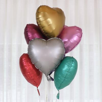 China Gift toy YH balloon seller 18 inch corazon globo wedding party decoration heart metallic balloons for sale