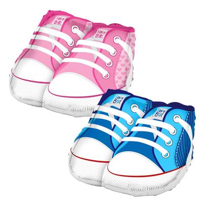 China New Arrival Gift Toy YH Baby Shoe Shape Para el sexo del bebe de globo Baby Shower Decoration Revelar Balloon for sale