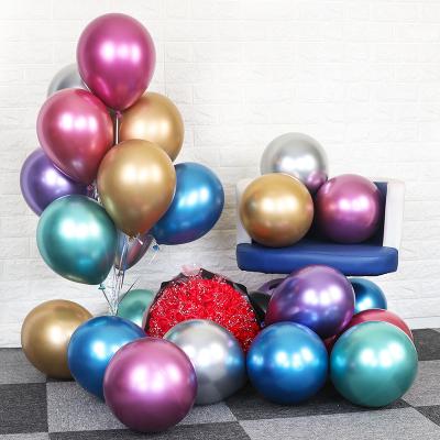 China Wholesale Gift Toy YH 10inch 1.8g Latex Balloons Party Decoration Globos Cromados Metallic Latex Balloons for sale